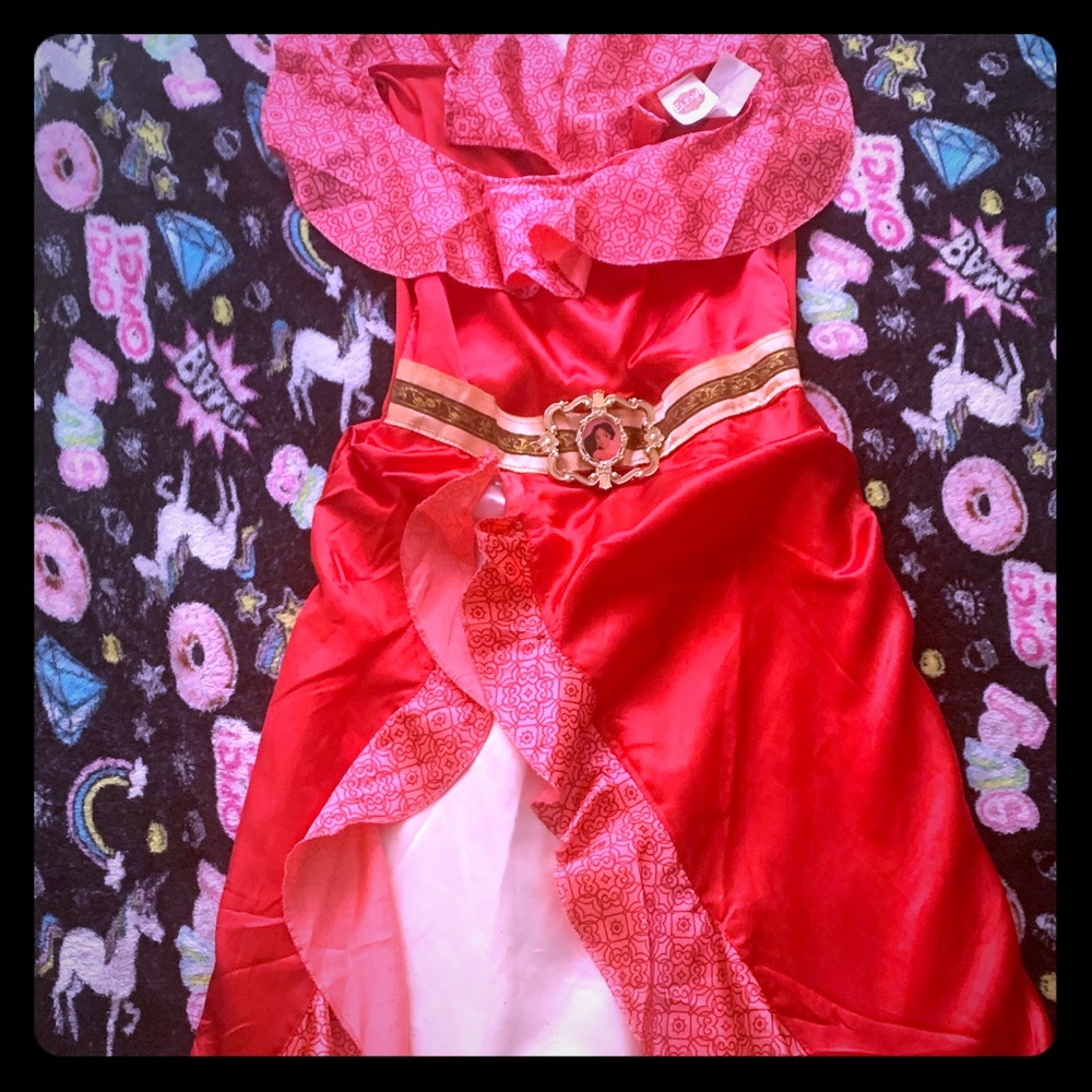 Elena of Avalor Dress for girls with scepter